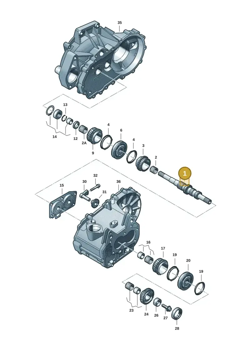 02U311103AE — Skoda Octavia (2017-2020) diagram 746311231, position 1