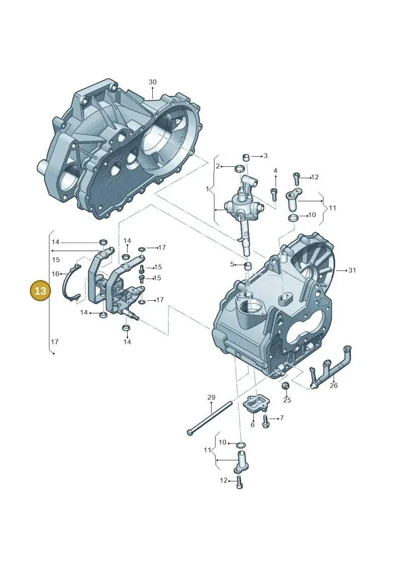 02U311490H — Skoda Octavia (2019-2024) diagram 747311840, position 13