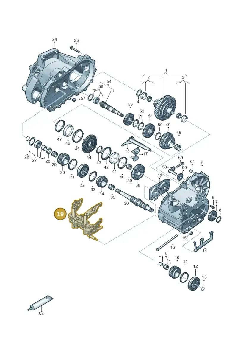 02U311490H — Skoda Fabia (2021-) diagram 827305060, position 19