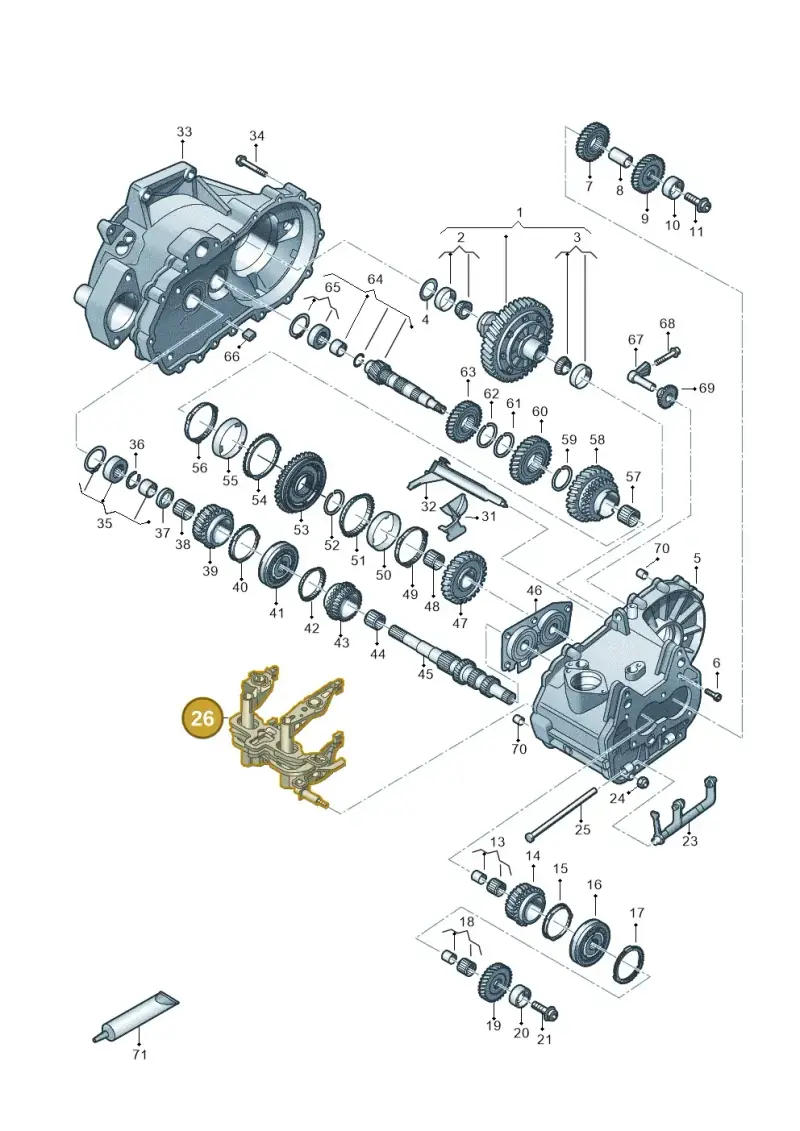 02U311490H — Skoda Octavia (2019-2024) diagram 827310030, position 26