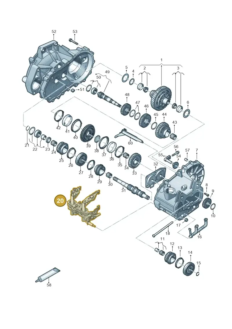 02U311490H — Skoda Fabia (2021-) diagram 837305030, position 20