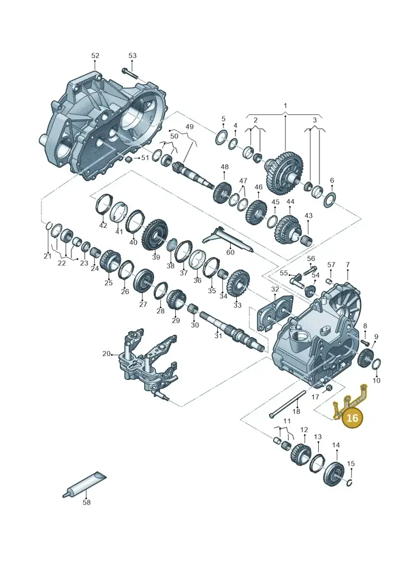 02U311562G — Skoda Fabia (2021-) diagram 837305030, position 16