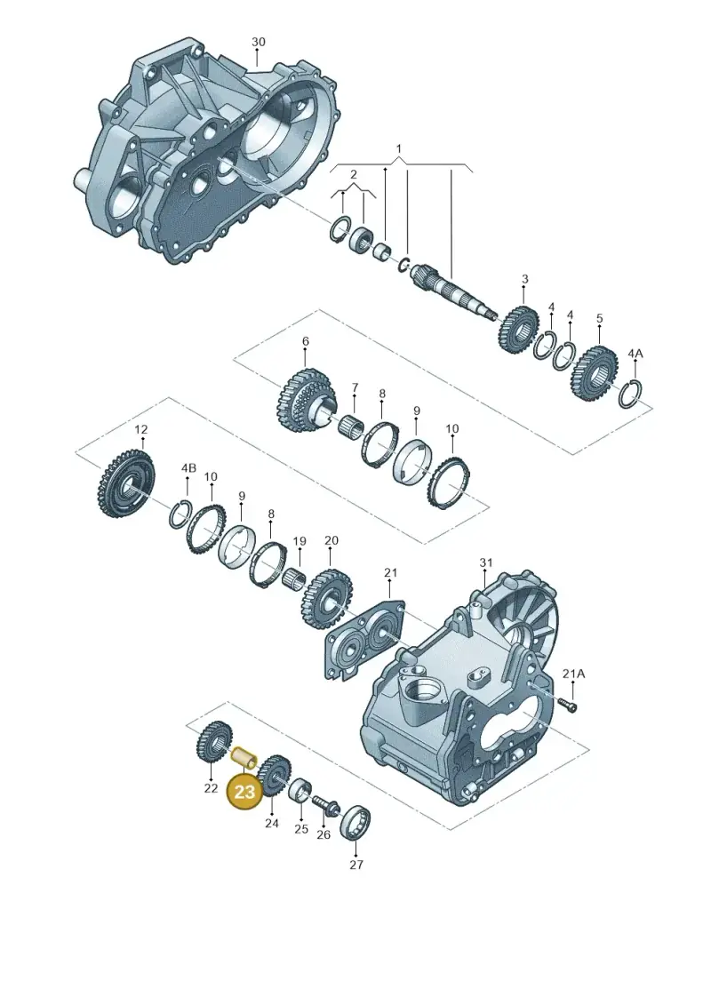 02U311600A — Skoda Octavia (2019-2024) diagram 746311220, position 23