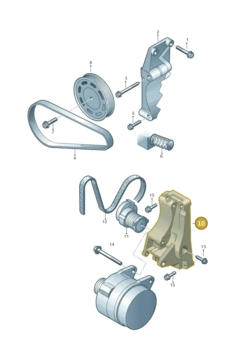 030145167D — Skoda OCTAVIA/COMBI/4X4      04> (2004-) diagram 225903400, position 10