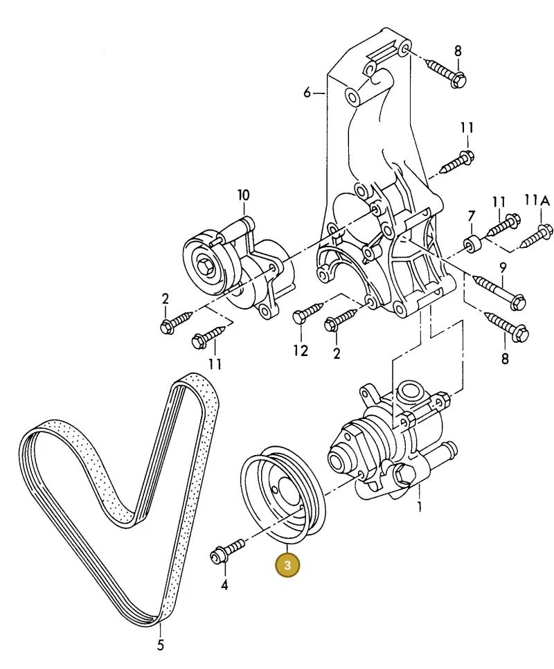 030145269A — Skoda PICK UP (1995-2001) diagram 121145800, position 3