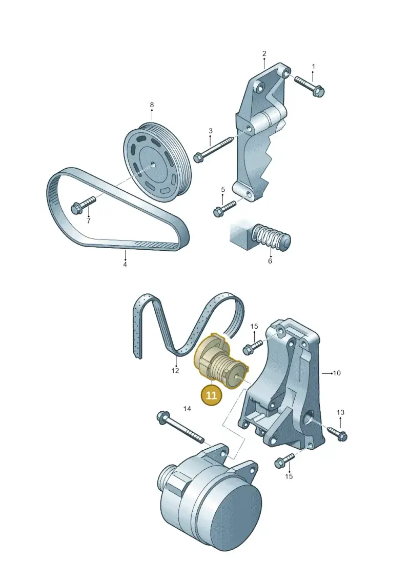 030145299F — Skoda Roomster (2010-2015) diagram 225903400, position 11