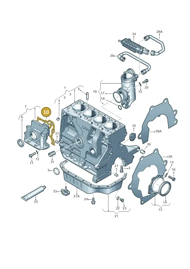 032103161K — Skoda Octavia ambiente (2008-2013) diagram 474103000, position 10