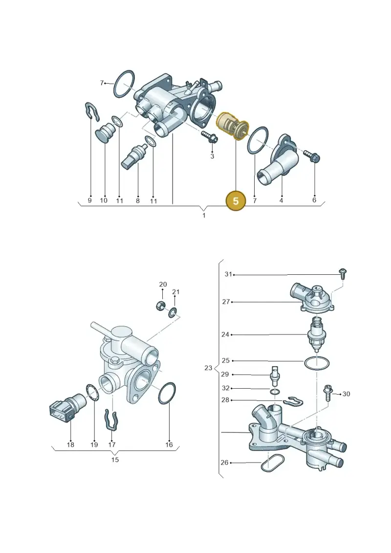 032121110F — Skoda Roomster (2010-2015) diagram 225121750, position 5