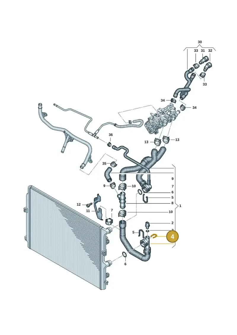 032121142 — Skoda Superb Combi (2023-) diagram 2f0121320, position 4