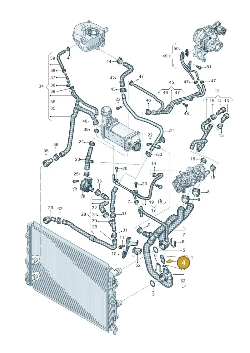 032121142 — Skoda Fabia (2021-) diagram 837121170, position 4