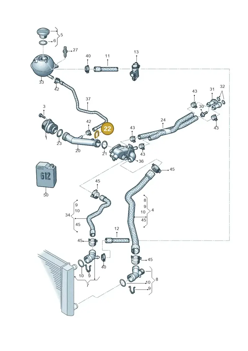 032121142D — Skoda Roomster (2010-2015) diagram 481121300, position 22