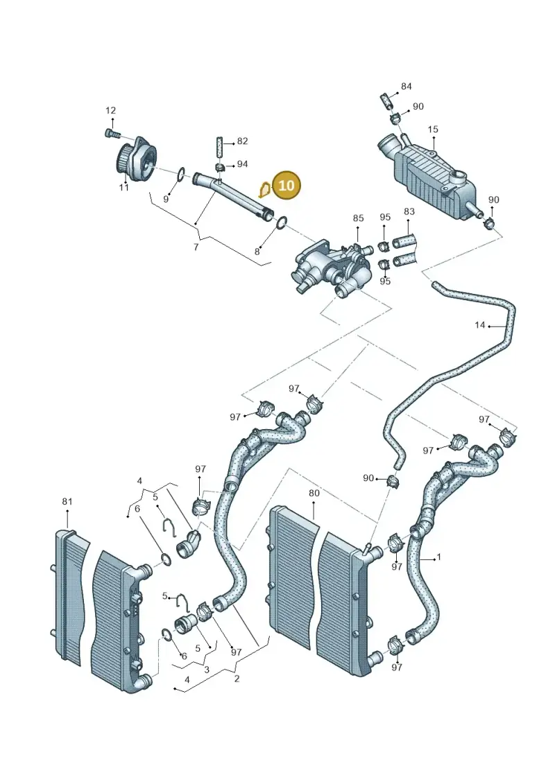 032121142D — Skoda Roomster (2010-2015) diagram 672121200, position 10