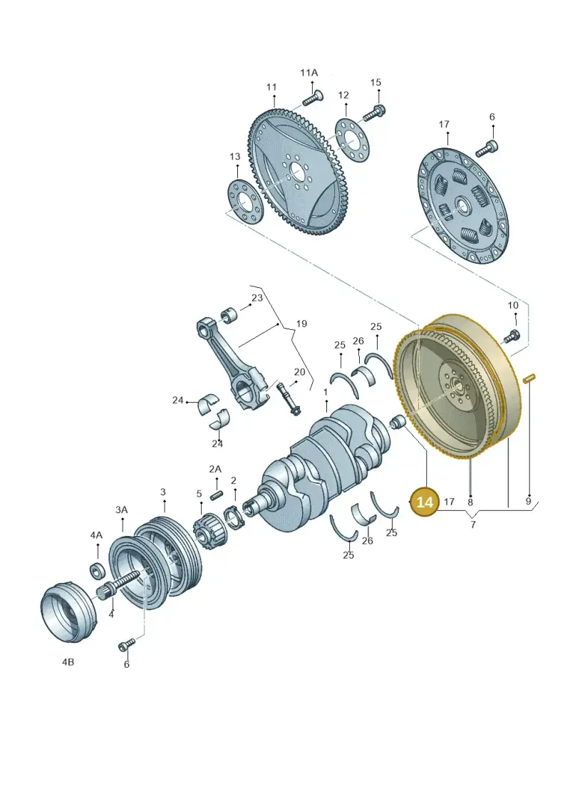 034105313A — Skoda SUPERB                 02> (2001-) diagram 118105300, position 14