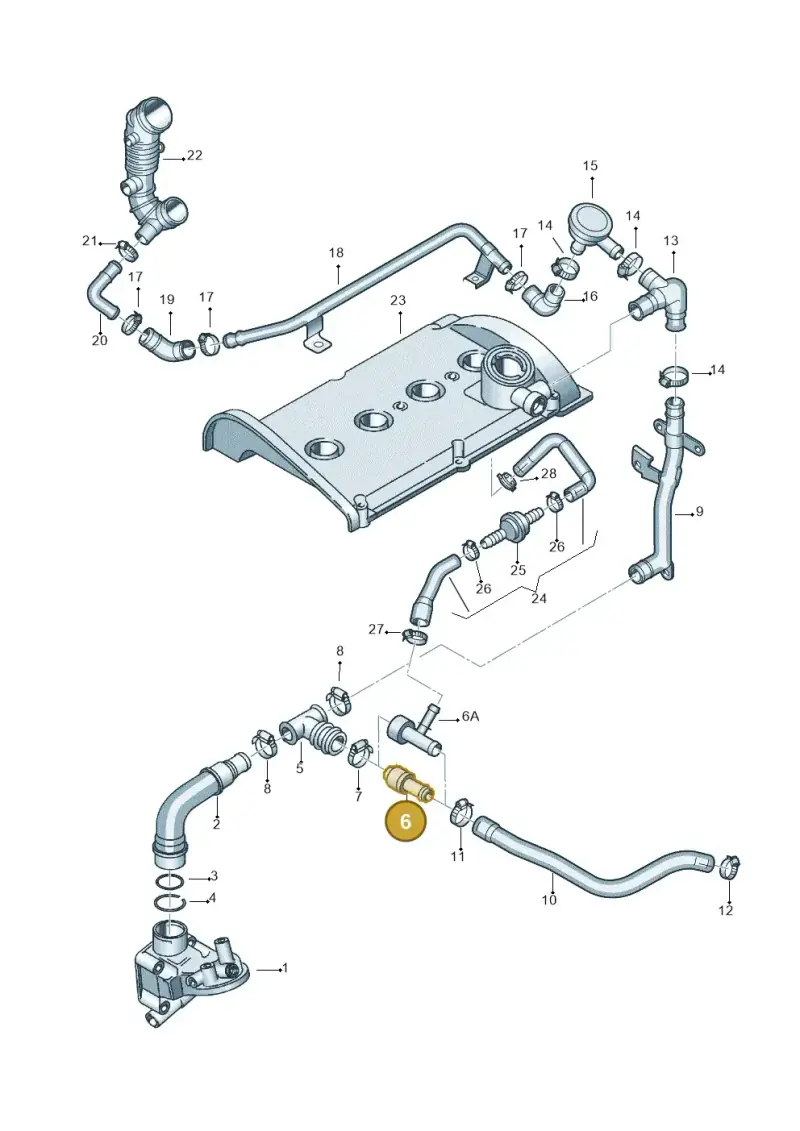 035103245G — Skoda SUPERB                 02> (2001-) diagram 404103900, position 6