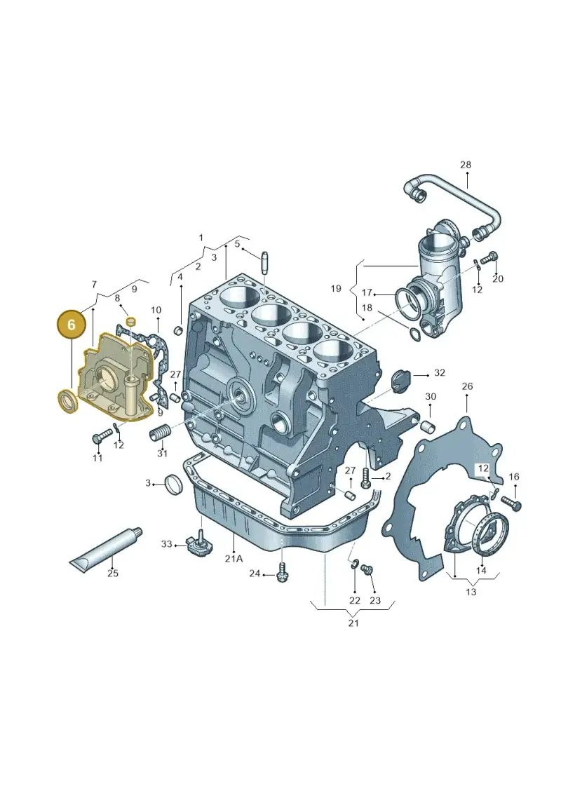 036103085H — Skoda Roomster (2010-2015) diagram 269103000, position 6