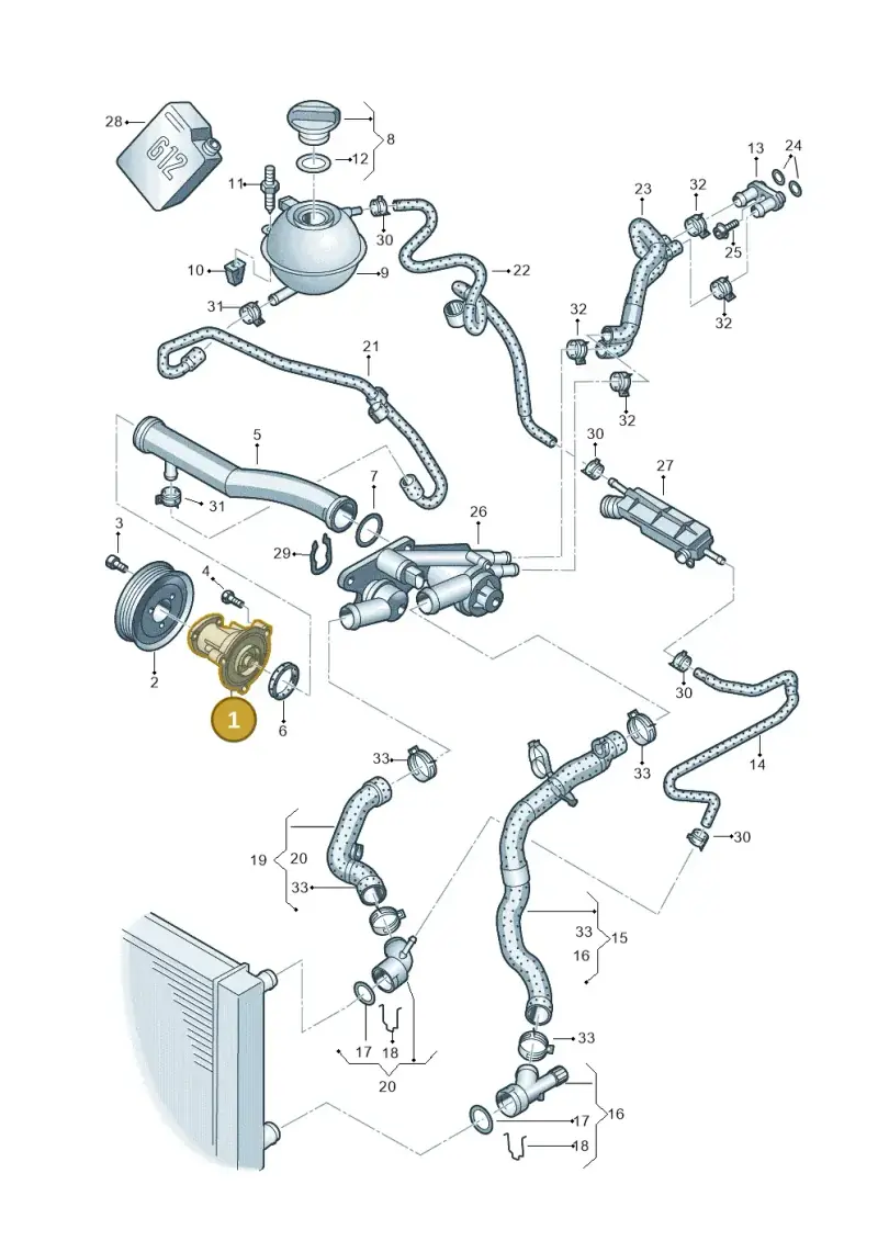 036121008M — Skoda FABIA/COMBI NF         07> (2006-) diagram 461121320, position 1