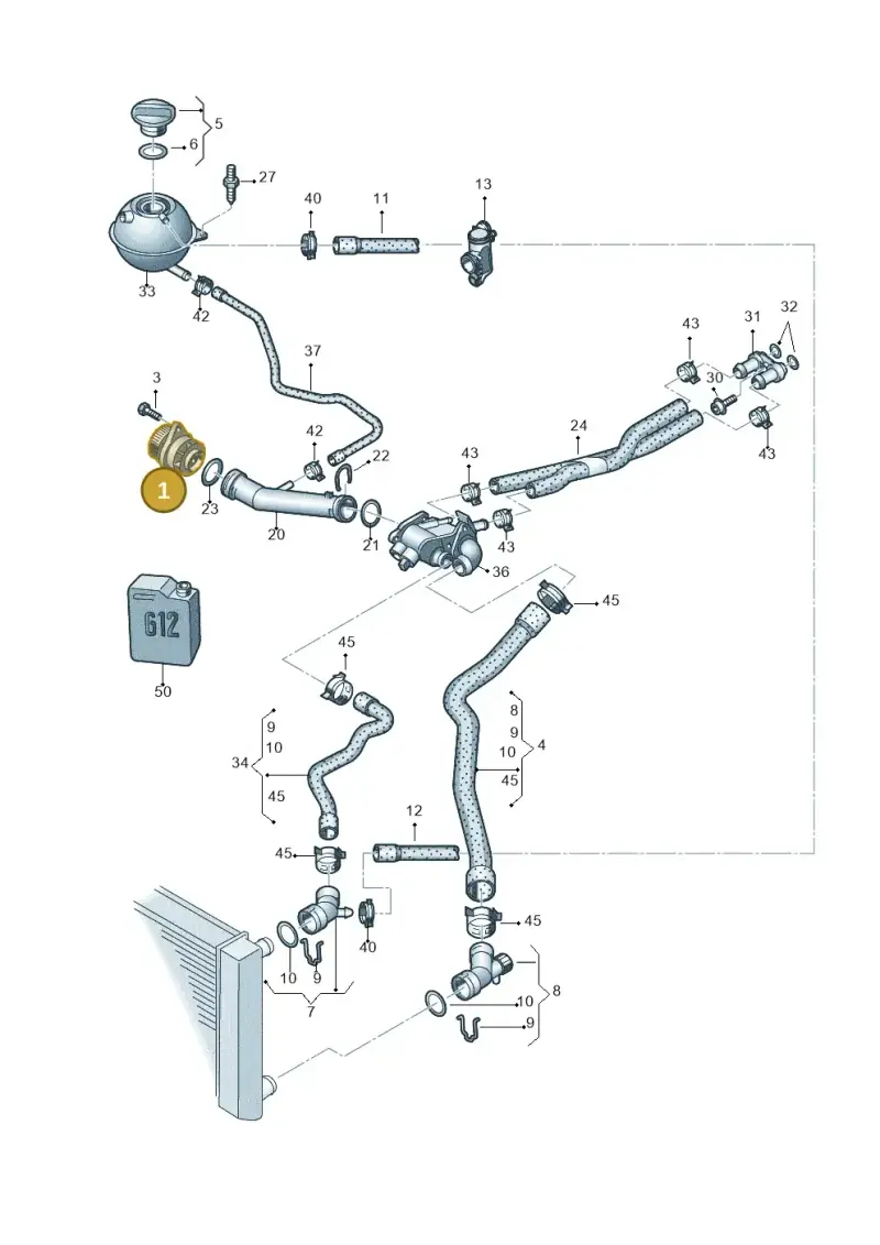 036121008MX — Skoda Roomster (2010-2015) diagram 481121300, position 1