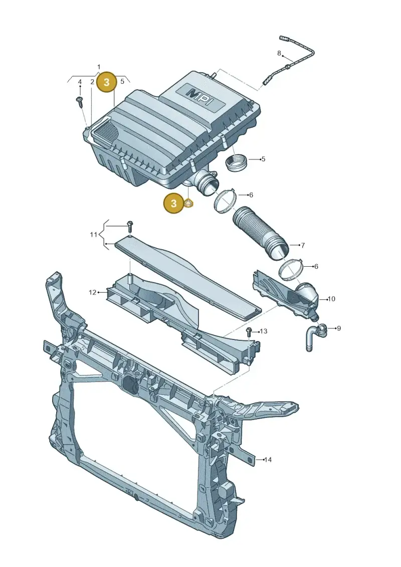 036129689F — Skoda Karoq (2017-2022) diagram 753129050, position 3