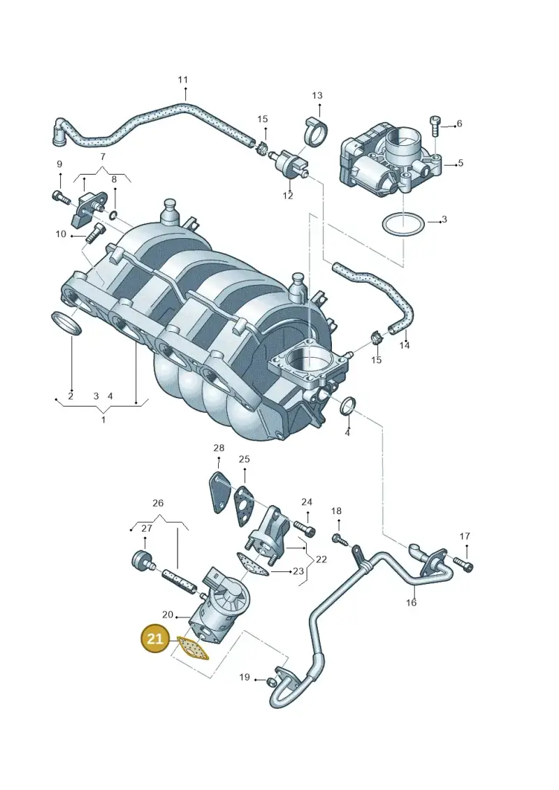 036131547F — Skoda OCTAVIA/COMBI/4X4      04> (2004-) diagram 443133100, position 21