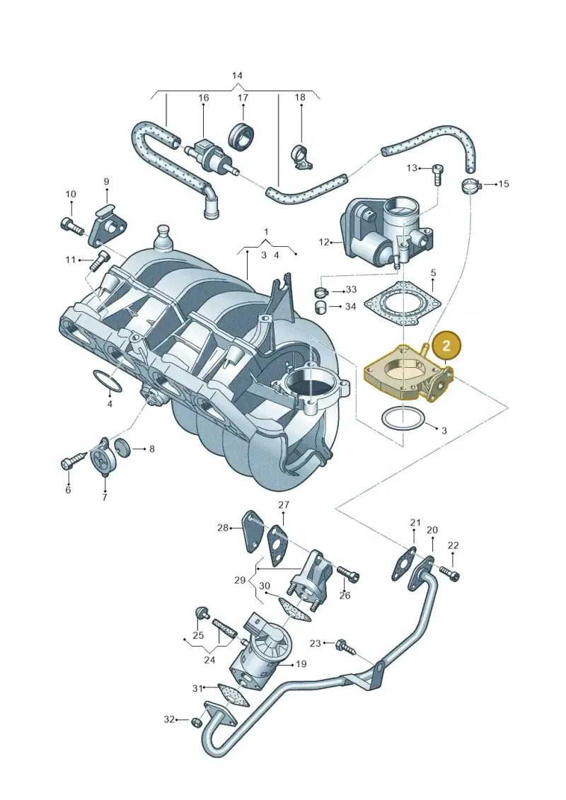 036133255E — Skoda FABIA/COMBI (1999-2004) diagram 253133300, position 2