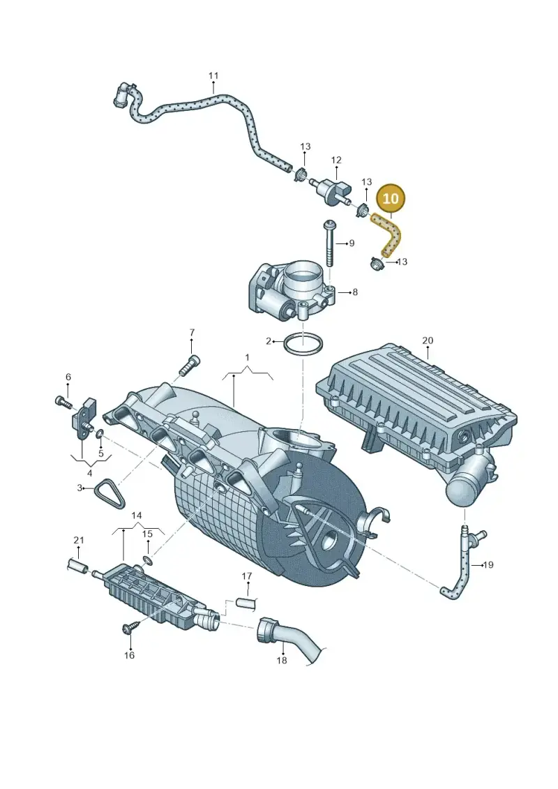 036133518CP — Skoda Rapid (2012-2022) diagram 461133050, position 10