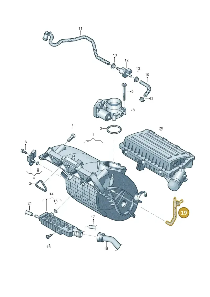 036133751 — Skoda Rapid (2012-2022) diagram 461133050, position 19