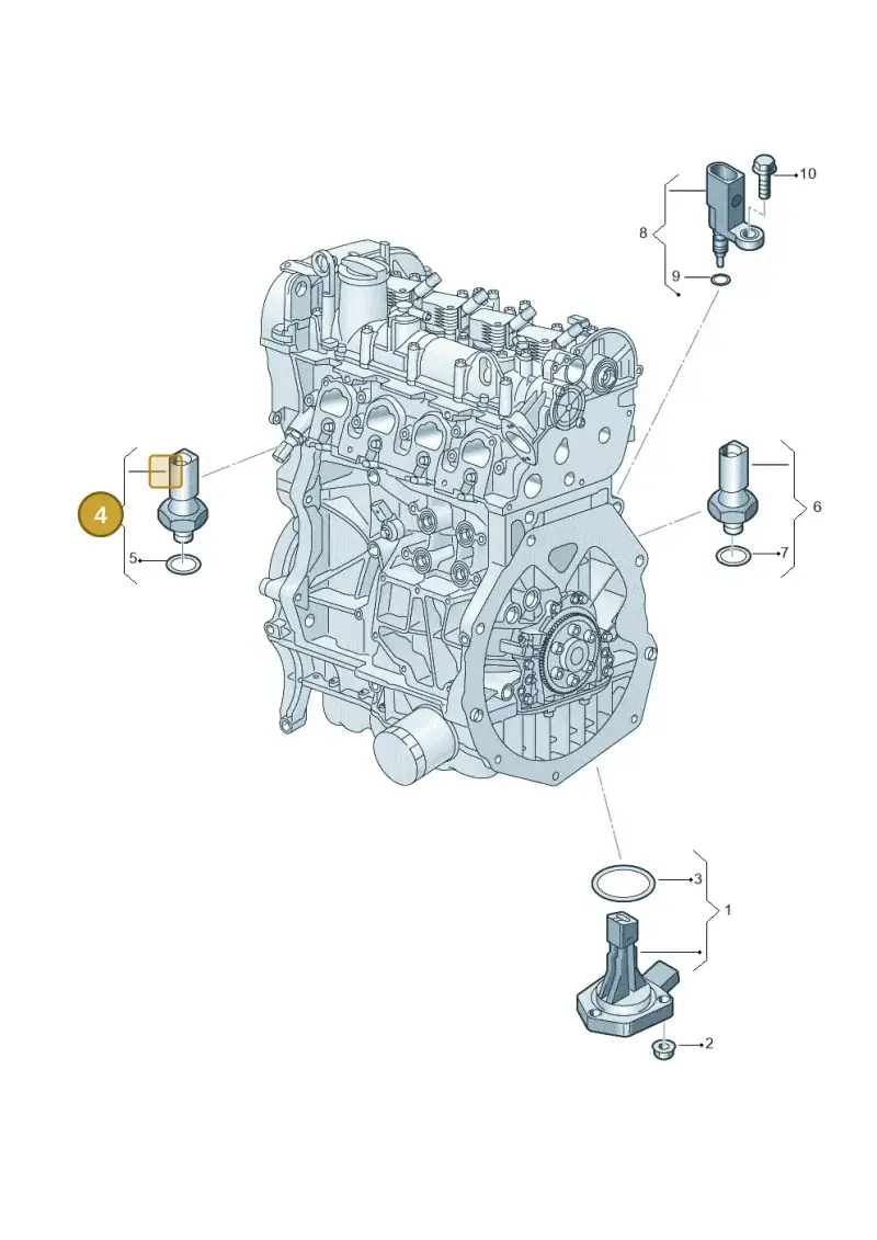 036919081D — Skoda Octavia (2019-2024) diagram 5h0919042, position 4