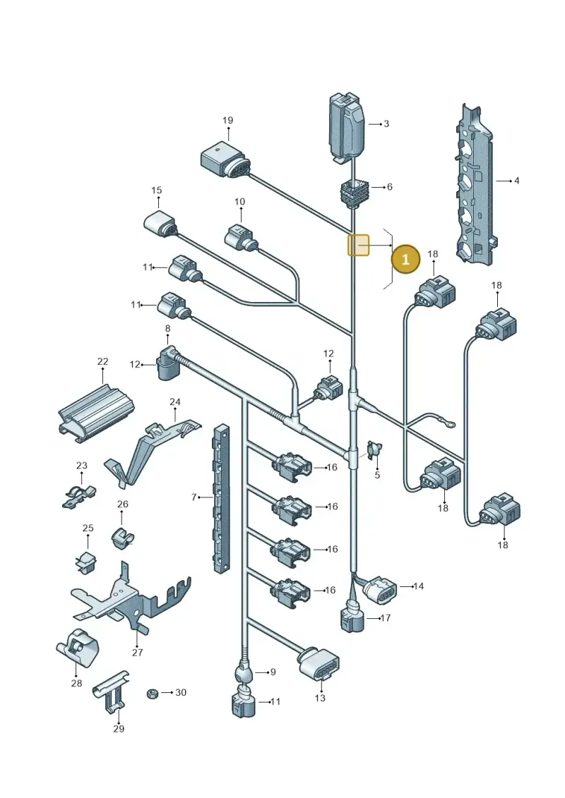 036972619AE — Skoda Octavia ambiente (2008-2013) diagram 420971030, position 1