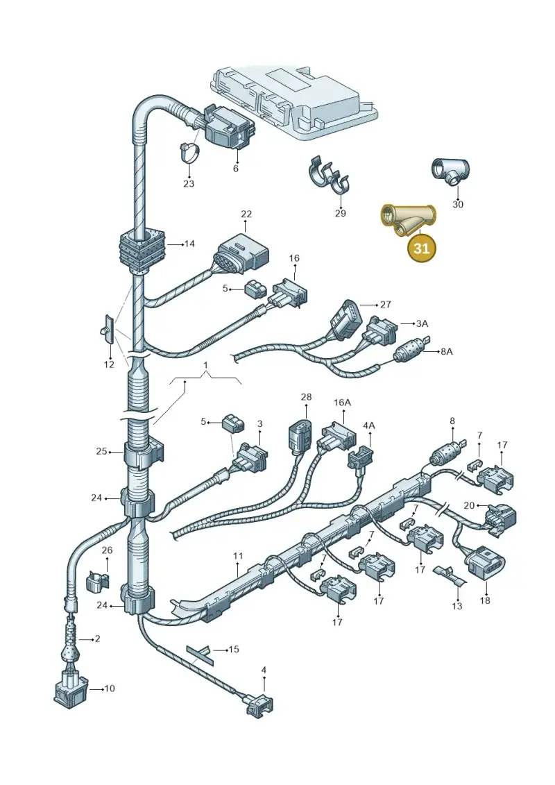 037972645 — Skoda OCTAVIA/COMBI/4X4      01> (2000-) diagram 202971030, position 31