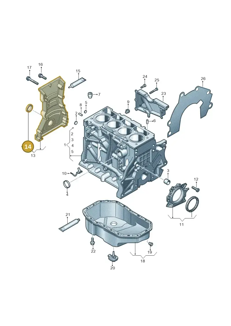 038103085C — Skoda Yeti (2013-2017) diagram 649103010, position 14