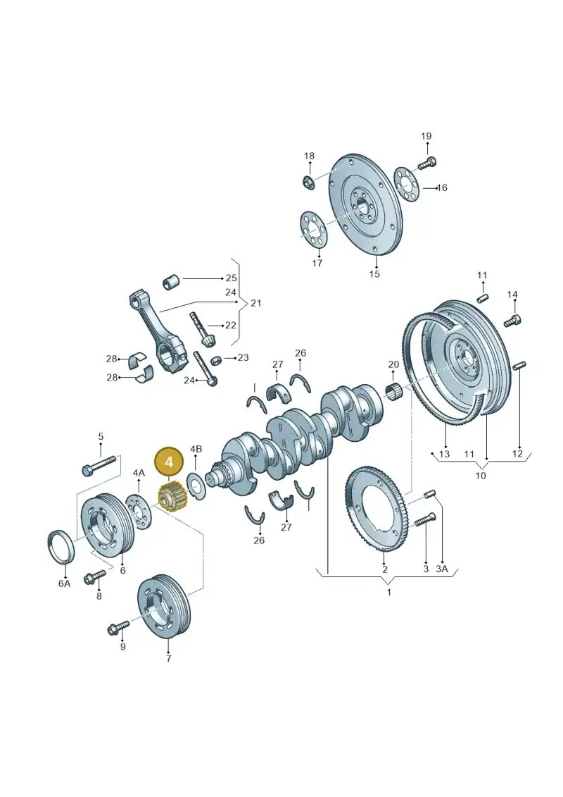 038105263F — Skoda ROOMSTER               06> (2006-) diagram 194105150, position 4