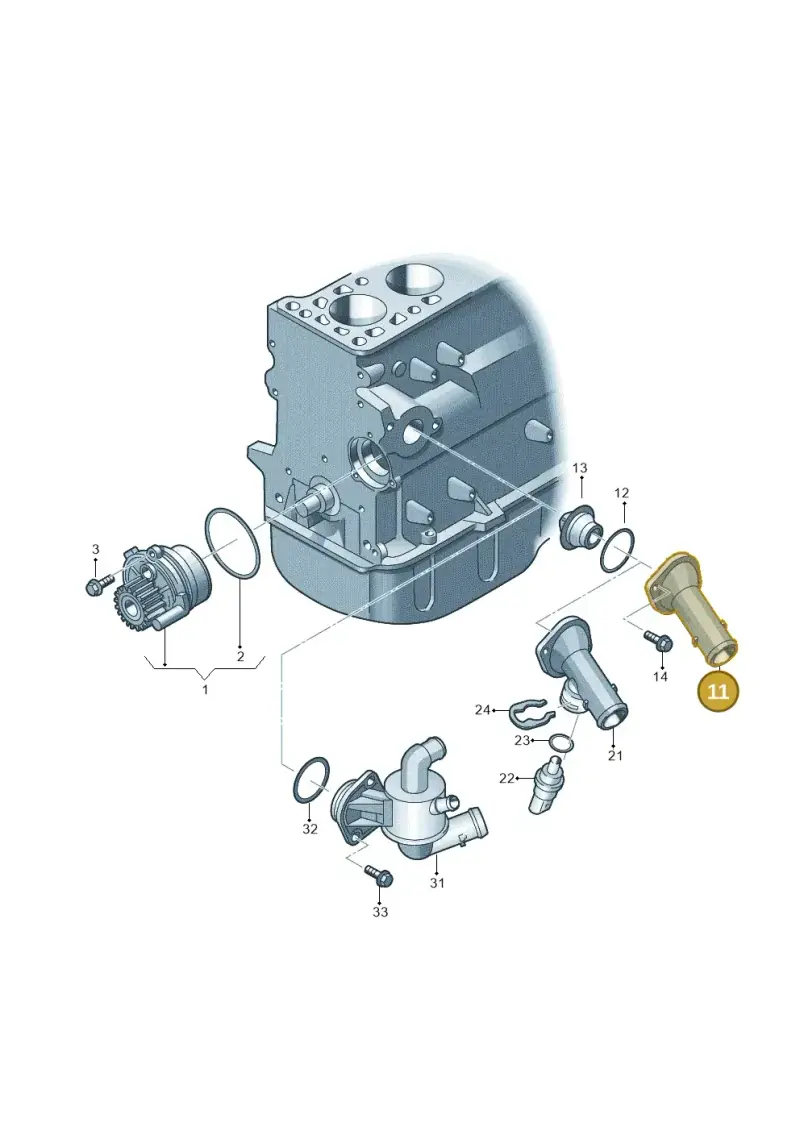 038121121D — Skoda Superb comfort (2008-2013) diagram 649121090, position 11