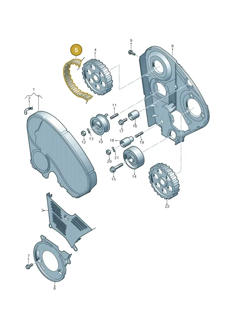 038198119E — Skoda OCTAVIA/COMBI/4X4      01> (2000-) diagram 194109700, position 5