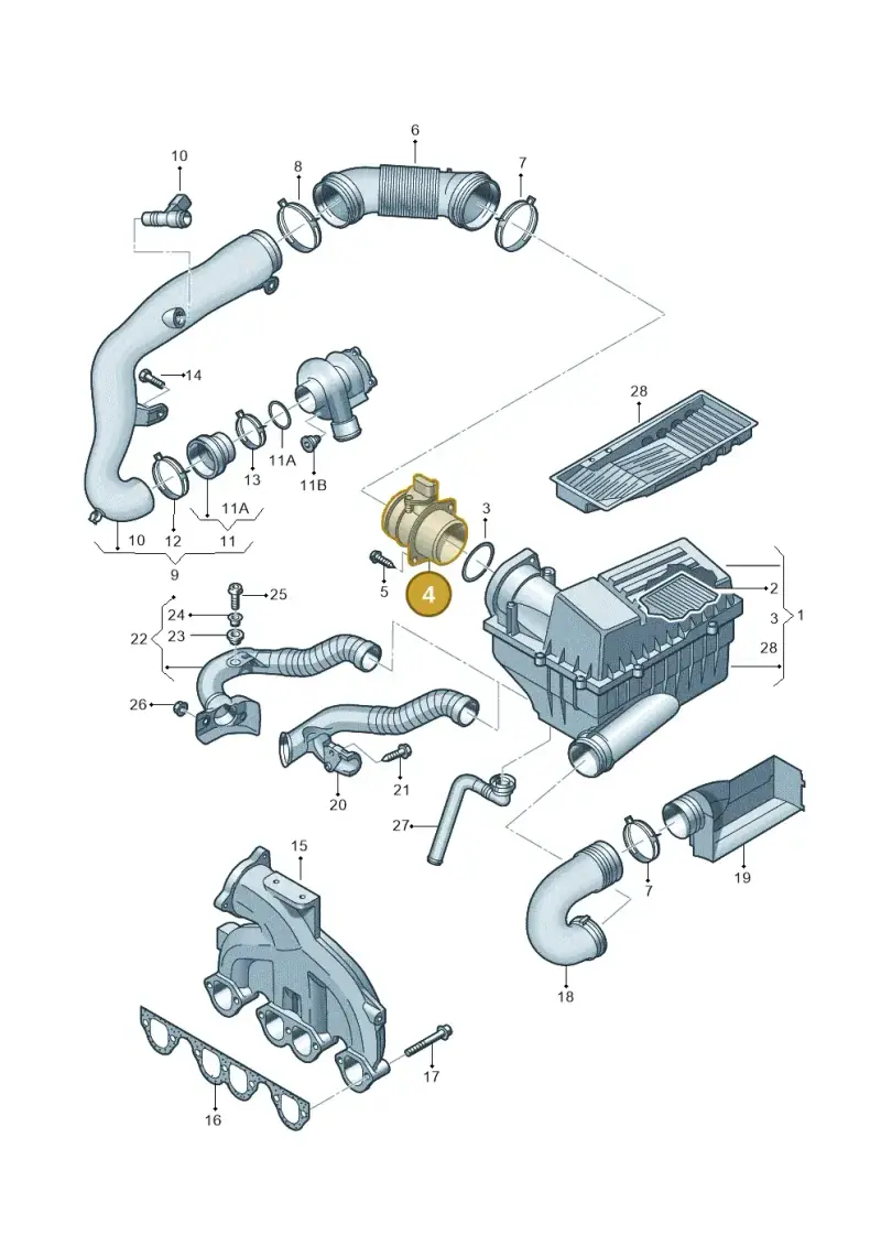 038906461B — Skoda Superb comfort (2008-2013) diagram 460129300, position 4