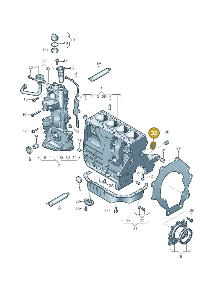 03C103037B — Skoda Rapid (2012-2022) diagram 474103050, position 32