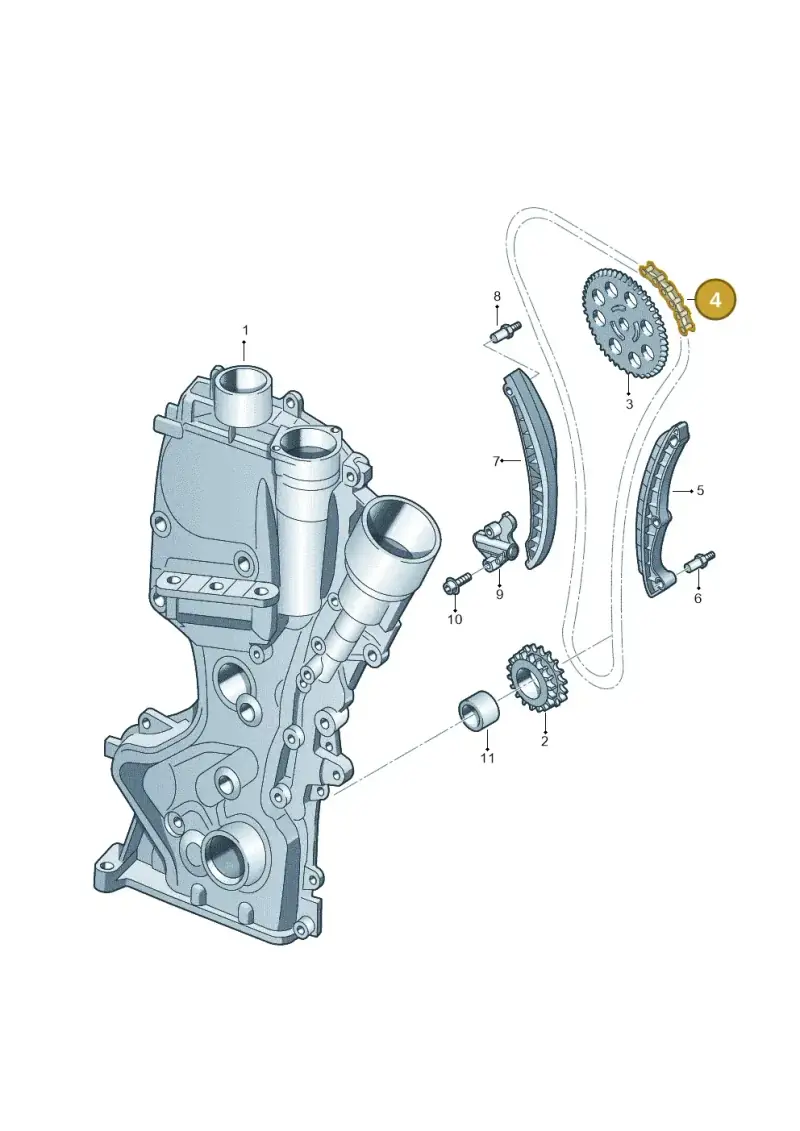 03C109158A — Skoda Yeti (2013-2017) diagram 253109550, position 4