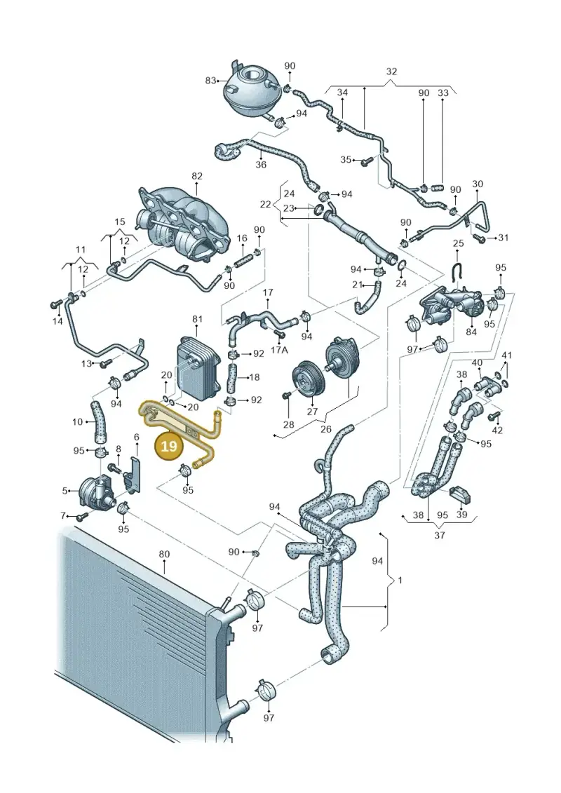 03C121050N — Skoda Fabia Scout (2010-2014) diagram 672121350, position 19