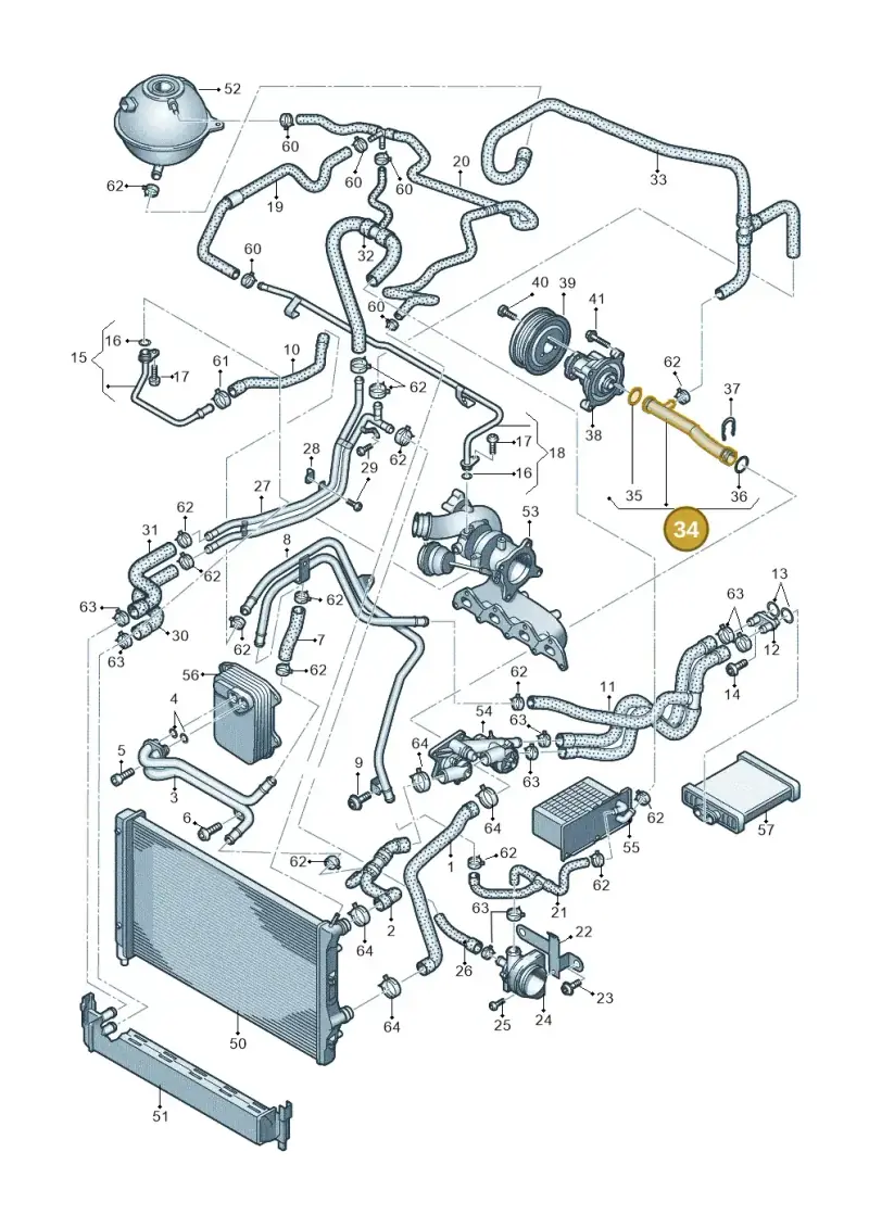 03C121065B — Skoda Rapid (2012-2022) diagram 708121150, position 34