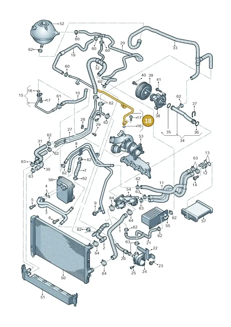 03C121469F — Skoda Rapid (2012-2022) diagram 708121150, position 18