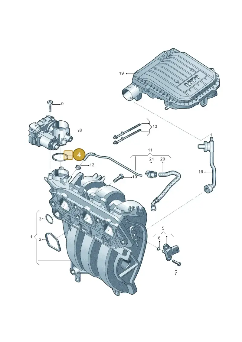03C133073D — Skoda Fabia (2014-2022) diagram 756133000, position 4