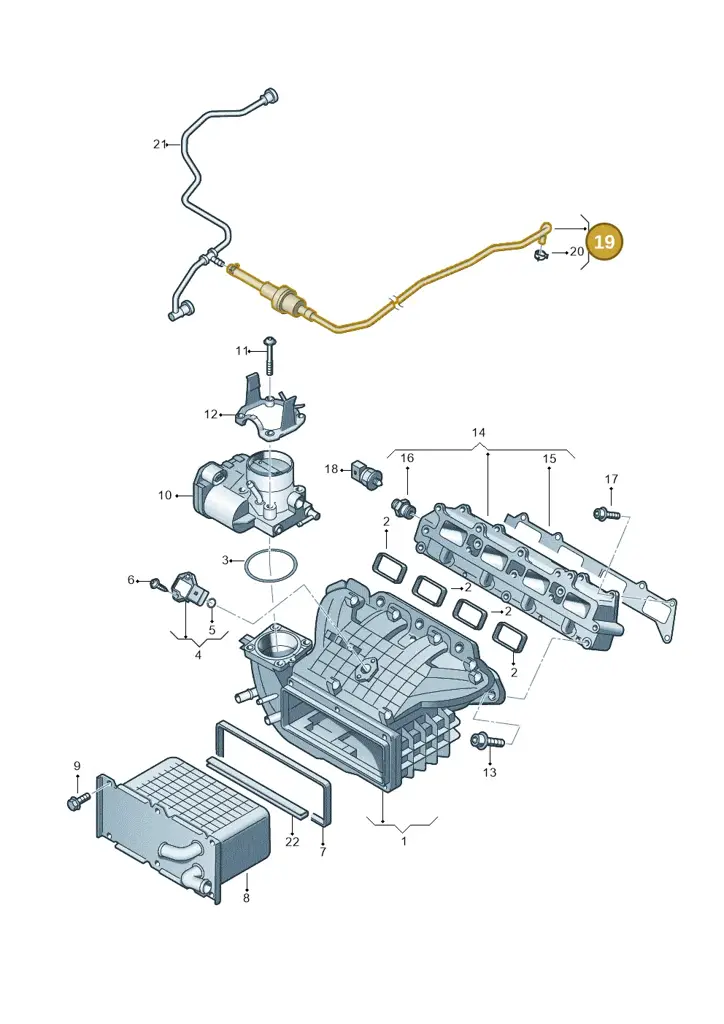 03C133514BH — Skoda Rapid (2012-2022) diagram 625133170, position 19