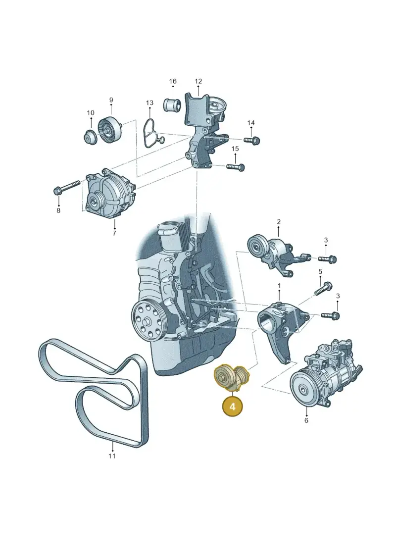 03C145299Q — Skoda Yeti (2013-2017) diagram 672903150, position 4