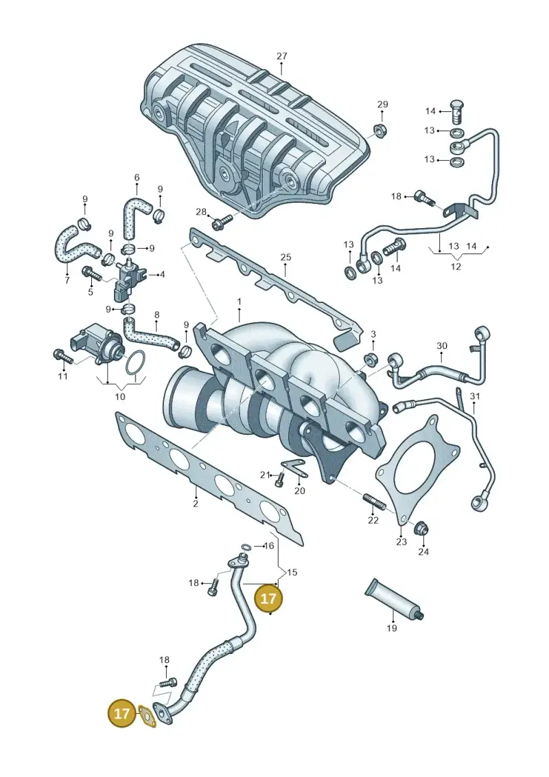03C145757A — Skoda Fabia Scout (2010-2014) diagram 634145500, position 17