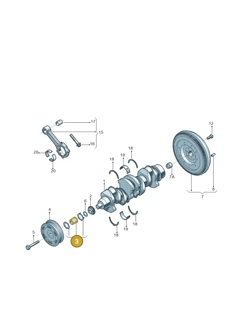 03C198159A — Skoda Superb Ambition (2009-2015) diagram 713105050, position 3