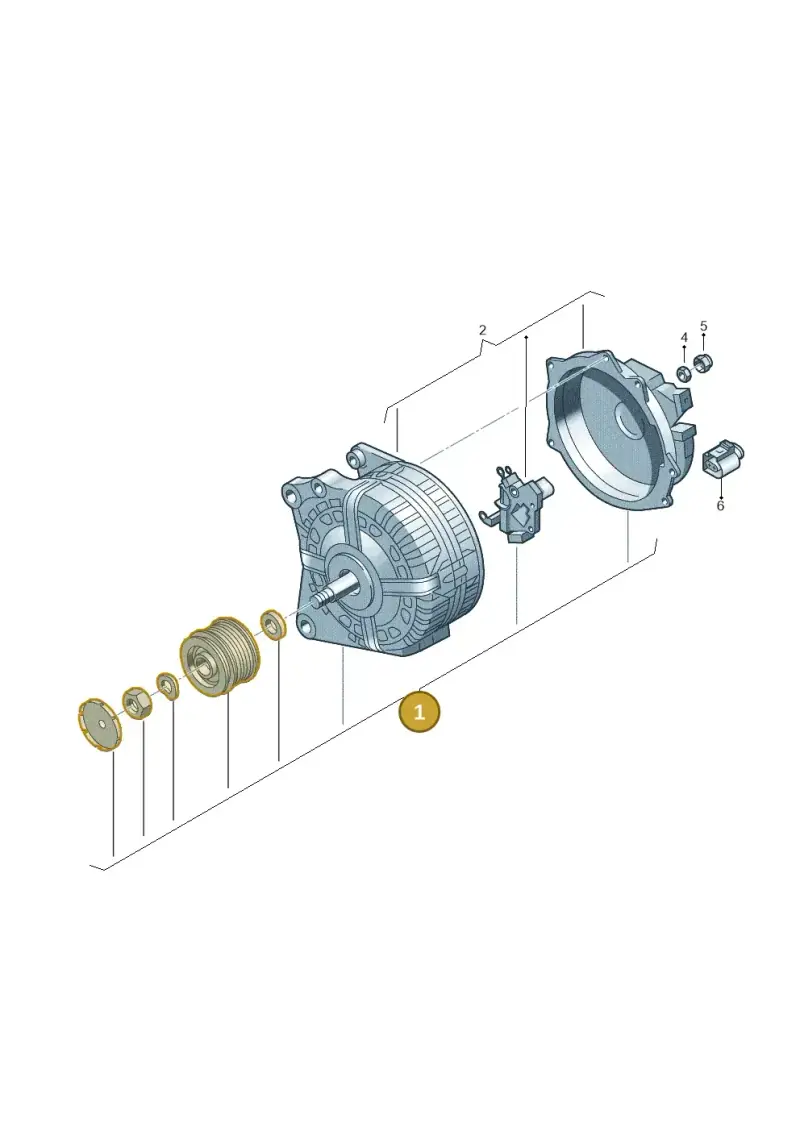 03C903023A — Skoda Superb (2013-2015) diagram 746903000, position 1