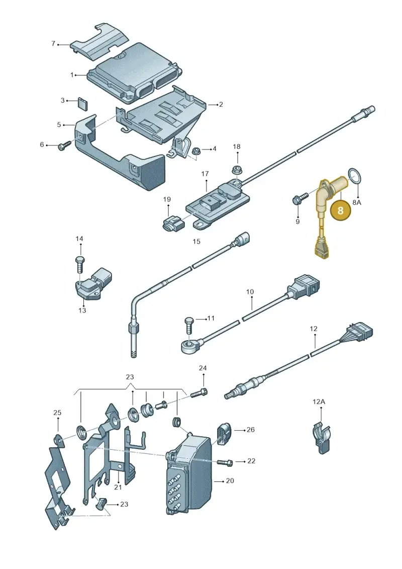 03C957147 — Skoda OCTAVIA/COMBI/4X4      04> (2004-) diagram 419906300, position 8