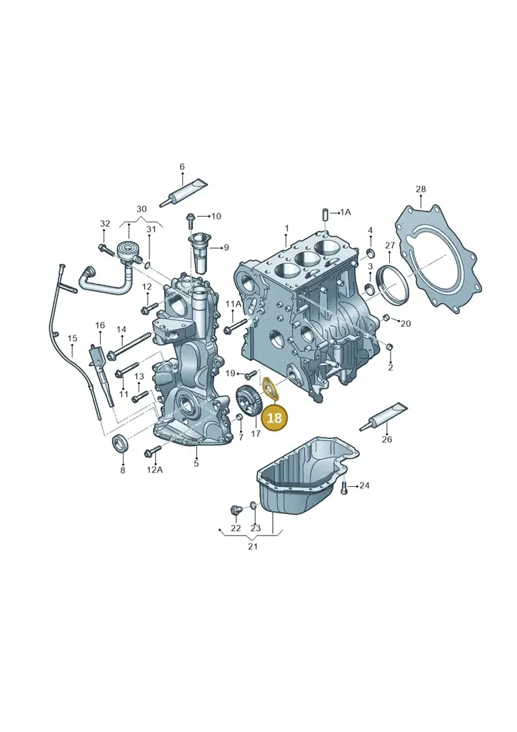 03D103323 — Skoda Rapid (2012-2022) diagram 253103050, position 18