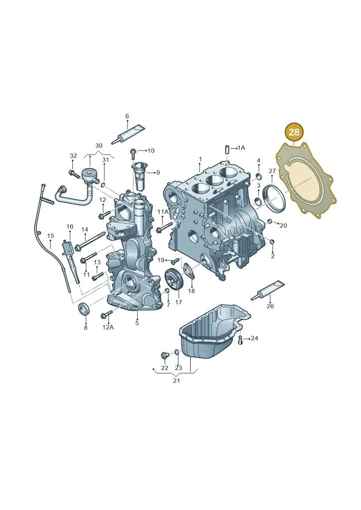 03D103647C — Skoda Rapid (2012-2022) diagram 253103050, position 28