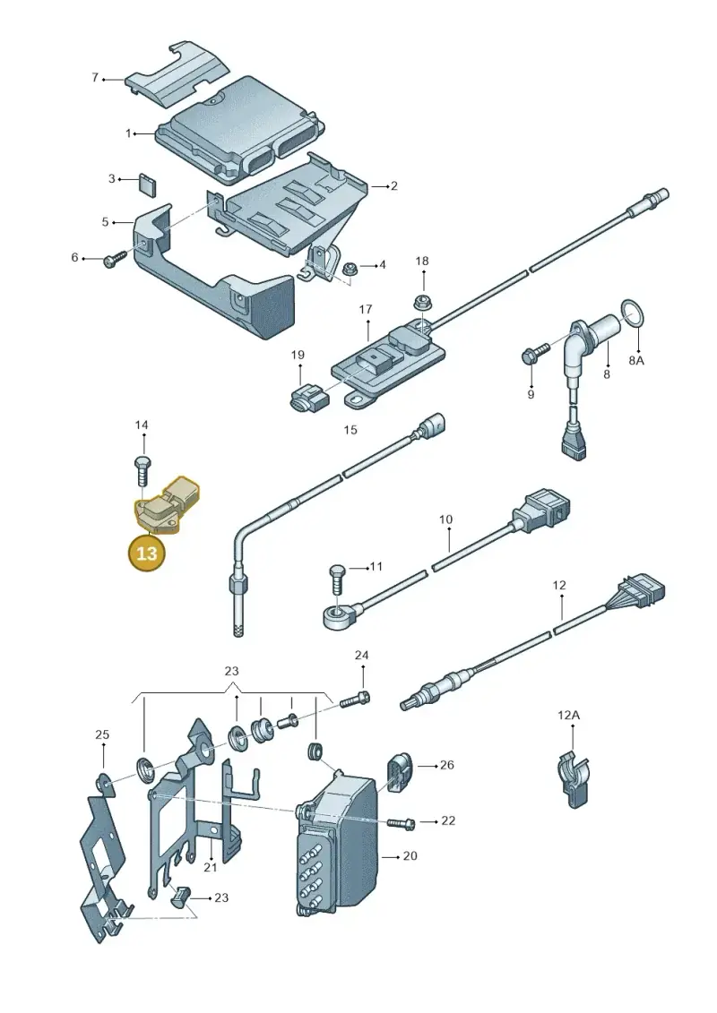 03D906051A — Skoda Fabia Scout (2010-2014) diagram 419906300, position 13