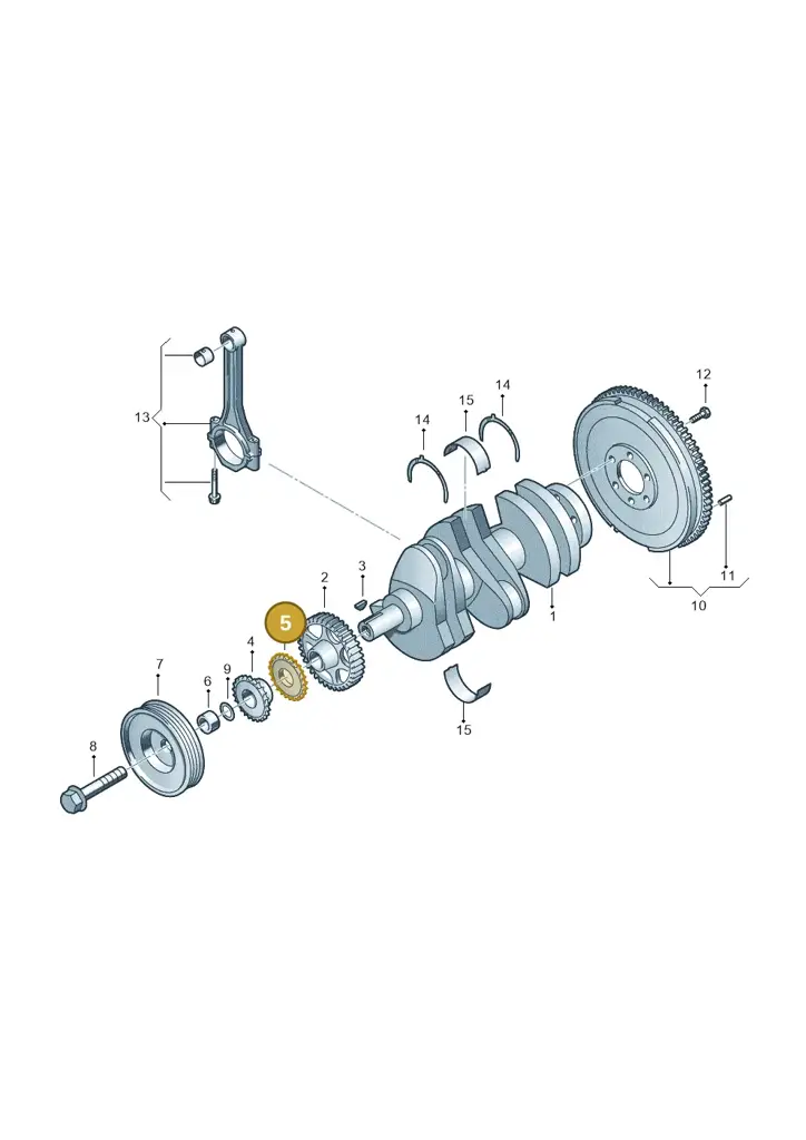 03E105209S — Skoda Rapid (2012-2022) diagram 740105010, position 5